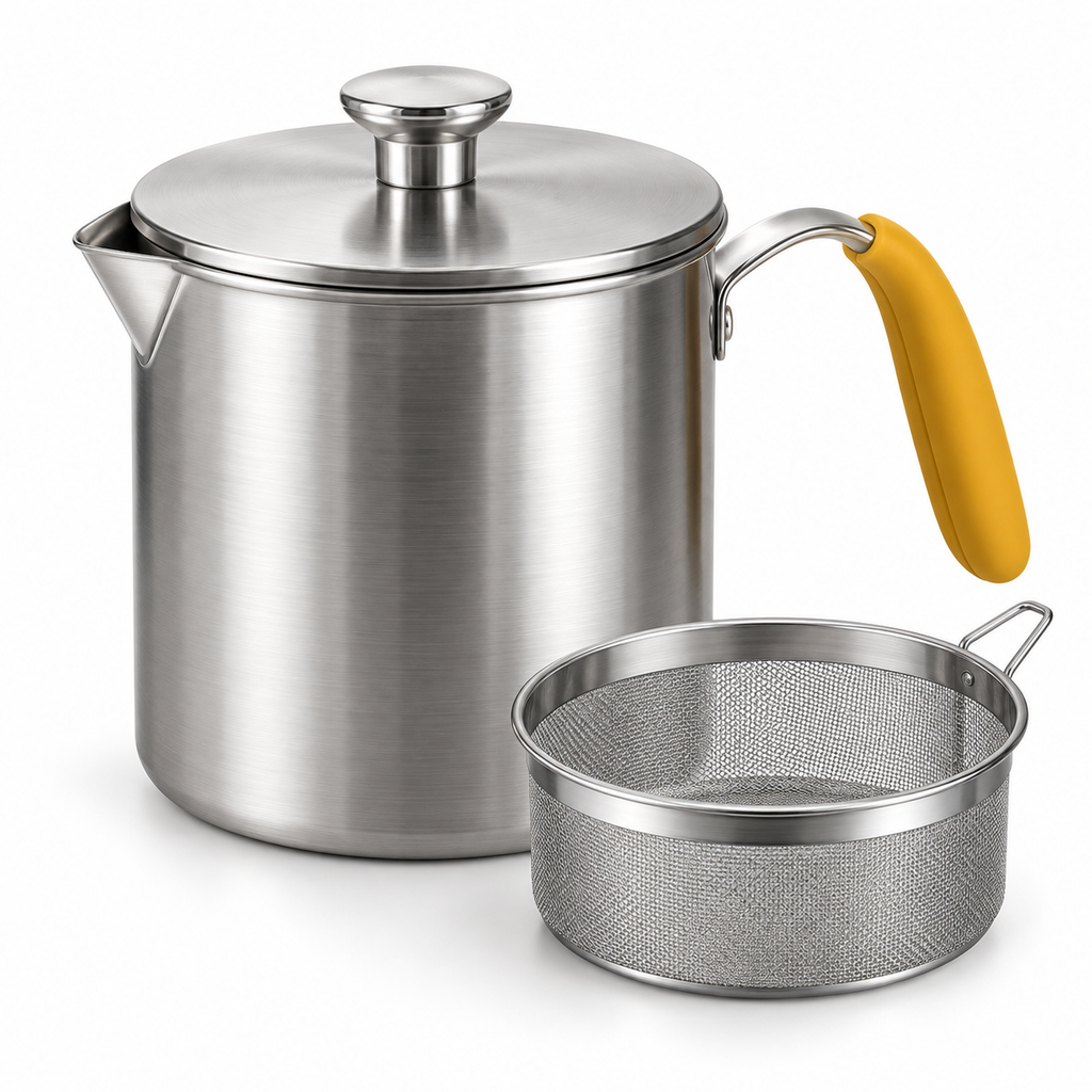 1.5L Stainless-Steel Cooking Oil Filter Pot
