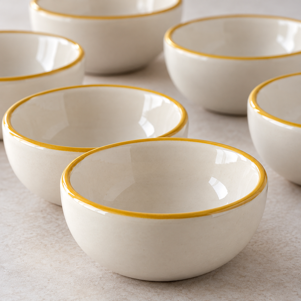 Ceramic Dipping Sauce Bowls Set of 6