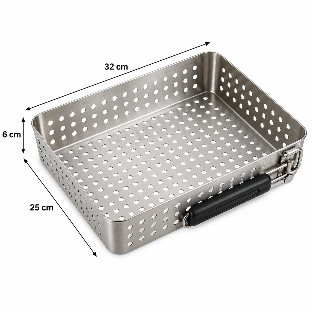 Stainless-Steel Grill Basket