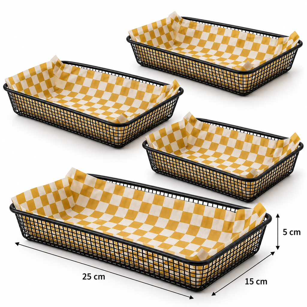 Restaurant-Style Serving Basket Set of 4