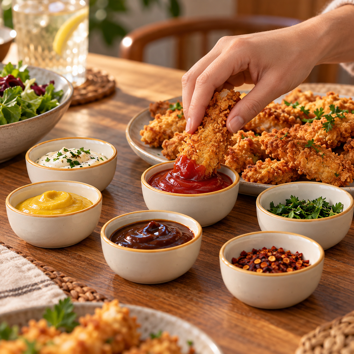 Ceramic Dipping Sauce Bowls Set of 6